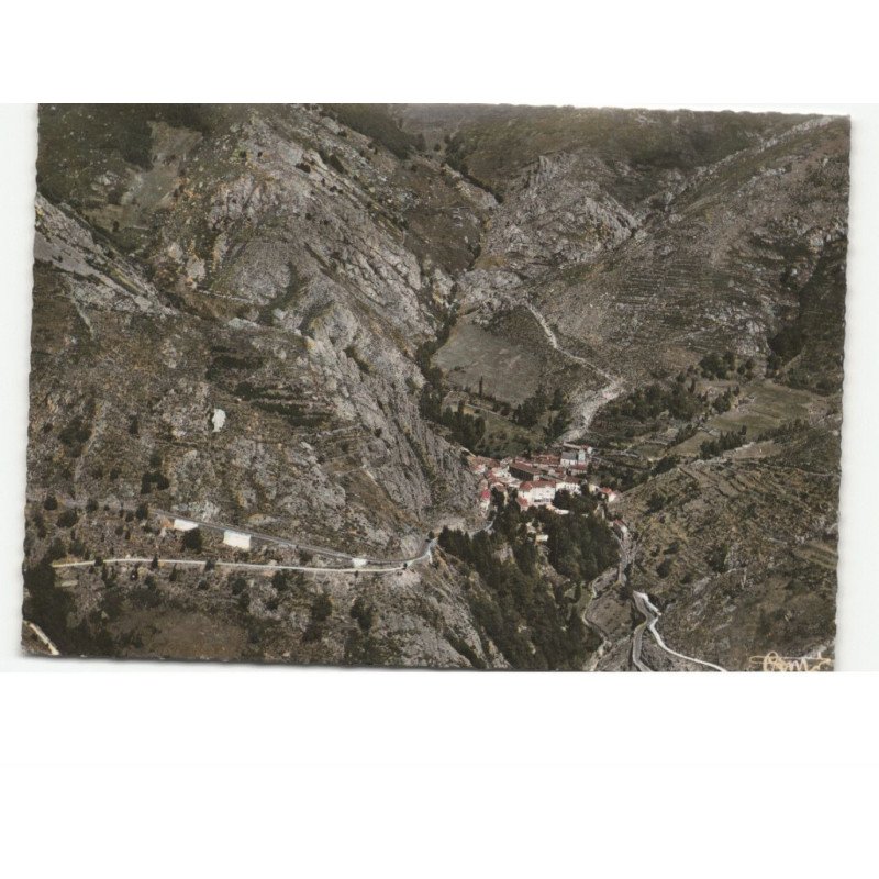 SAINT-LAURENT-les-BAINS: vue générale vue aérienne 10x15 - très bon état