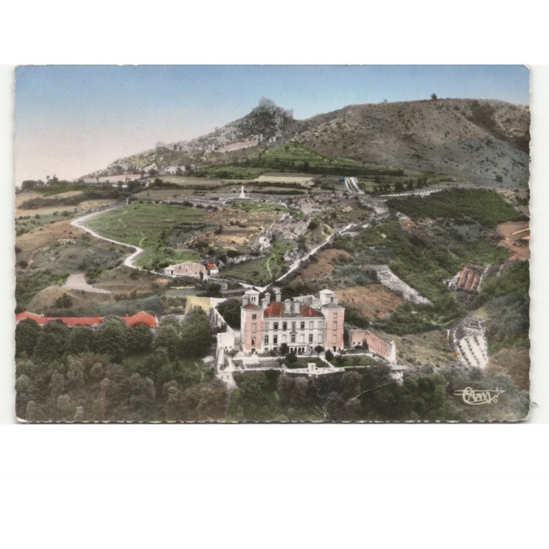 SAINT-PERAY: le château de beauregard vue aérienne 10x15 - très bon état