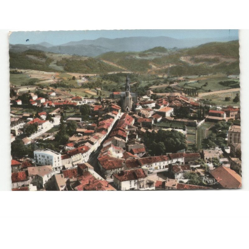 VERNOUX-en-VIVARAS: vue panoramique vue aérienne 10x15 - très bon état