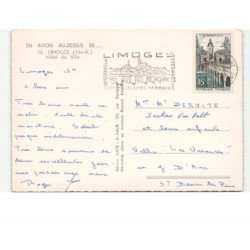 LIMOGES: hôtel de ville vue aérienne 10x15 - très bon état