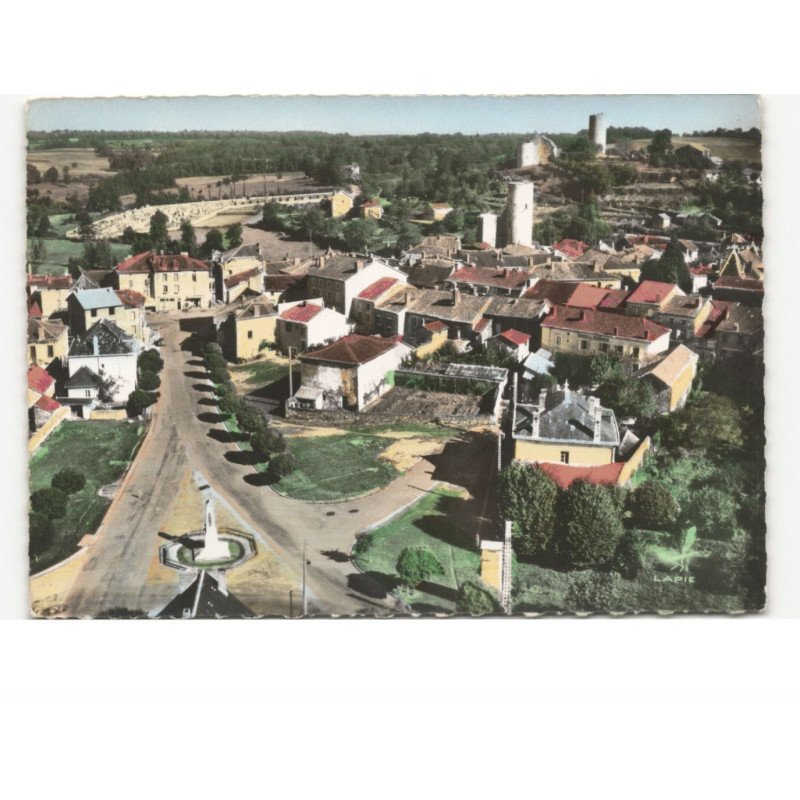 CHALUS: vue d'ensemble vue aérienne 10x15 - très bon état