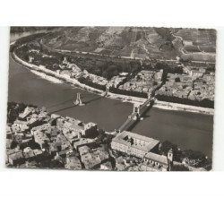TAIN-TOURNON: les ponts sur le rhône vue aérienne 10x15 - état