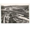 VIVIERS: statue de saint-michel, le rhône et le barrage vue aérienne 10x15 - très bon état