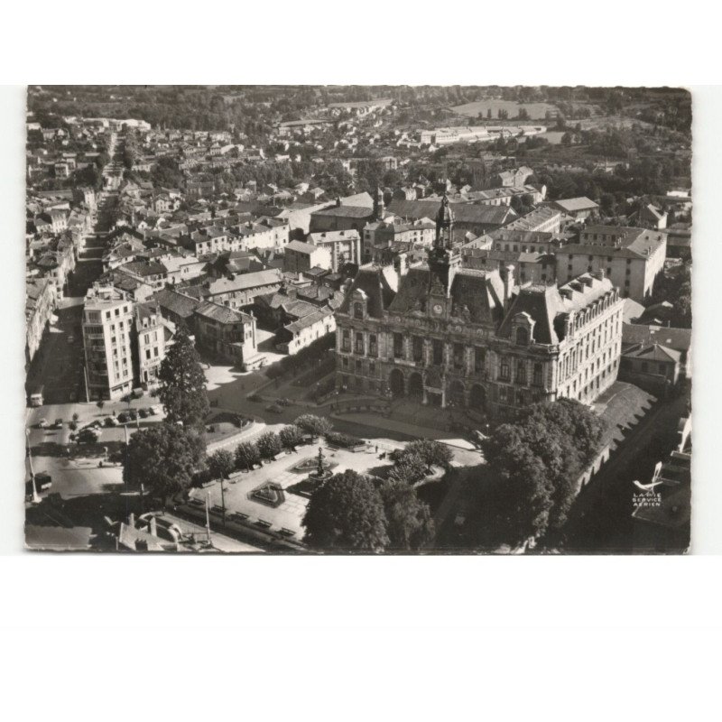 LIMOGES: hôtel de ville vue aérienne 10x15 - très bon état