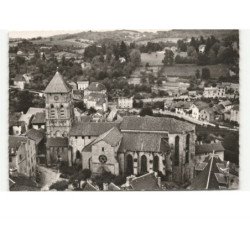 EYMOUTIERS: église collègiale vue aérienne 10x15 - très bon état