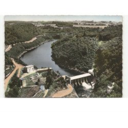 SAINT-LEONARD-de-NOBLAT: barrage de l'artige vue aérienne 10x15 - très bon état