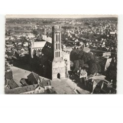 LIMOGES: la cathédrale vue aérienne 10x15 - très bon état