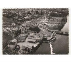 AIXE-sur-VIENNE: vue partielle et la vienne vue aérienne 10x15 - très bon état