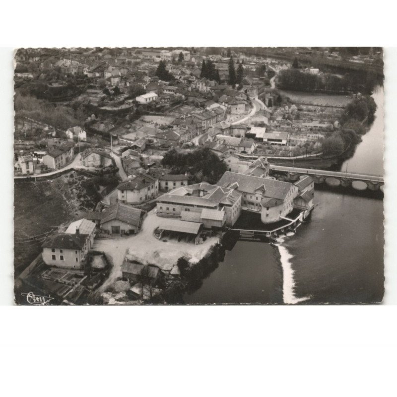 AIXE-sur-VIENNE: vue partielle et la vienne vue aérienne 10x15 - très bon état