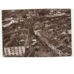BELLAC: place du palais vue aérienne 10x15 - très bon état