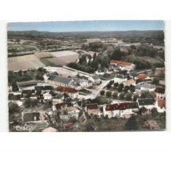 LADIGNAC-le-LONG: la mairie, le groupe scolaire, nouveau champ de foire vue aérienne 10x15 - état