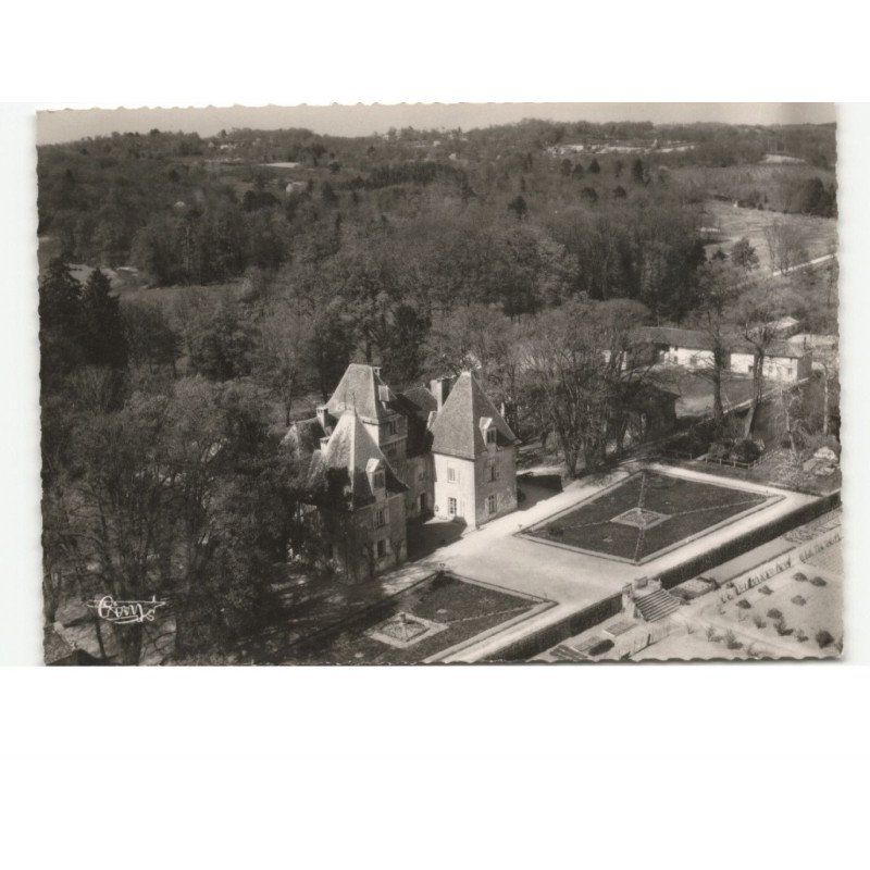 EYJEAUX: château des noailles vue aérienne 10x15 - très bon état