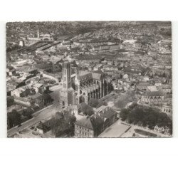 LIMOGES: la cathédrale vue aérienne 10x15 - très bon état