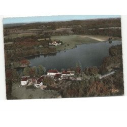 MEUZAC: l'étang vue aérienne 10x15 - très bon état