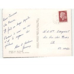 MEUZAC: l'étang vue aérienne 10x15 - très bon état
