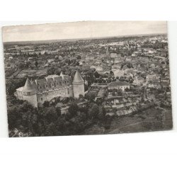ROCHECHOUART: ville et le château vue aérienne 10x15 - très bon état