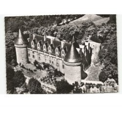 ROCHECHOUART: le château vue aérienne 10x15 - très bon état