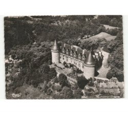 ROCHECHOUART: le château vue aérienne 10x15 - très bon état