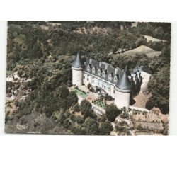 ROCHECHOUART: le château vue aérienne 10x15 - très bon état