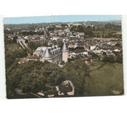 ROCHECHOUART: vue générale vue aérienne 10x15 - très bon état