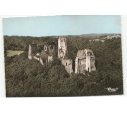 SOLIGNAC: les ruines de chalusset vue aérienne 10x15 - très bon état