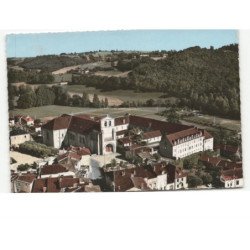 SOLIGNAC: vue générale église abbatiale du XII siècle vue aérienne 10x15 - très bon état