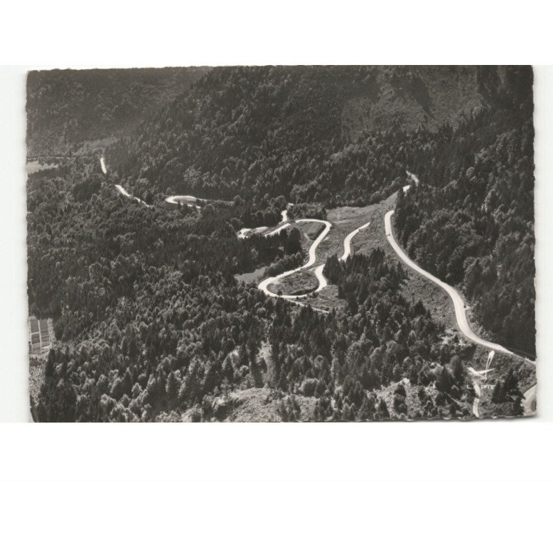 COL DE BUSSANG: versant alsacien les lacets vue aérienne 10x15 - état
