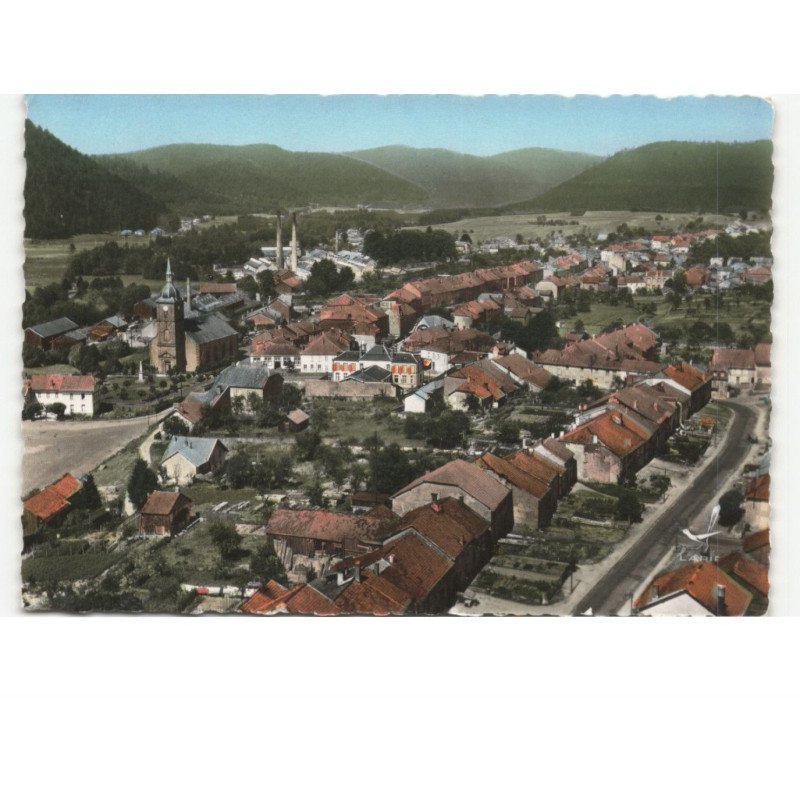 CELLES-sur-PLAINE: vue générale vue aérienne 10x15 - très bon état
