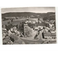 CORCIEUX: l'église vue aérienne 10x15 - très bon état