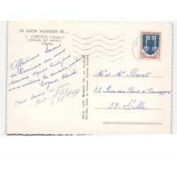 CORCIEUX: l'église vue aérienne 10x15 - très bon état