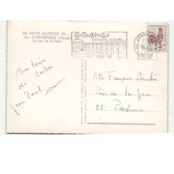 CONTREXEVILLE: le lac de la folie vue aérienne 10x15 - très bon état
