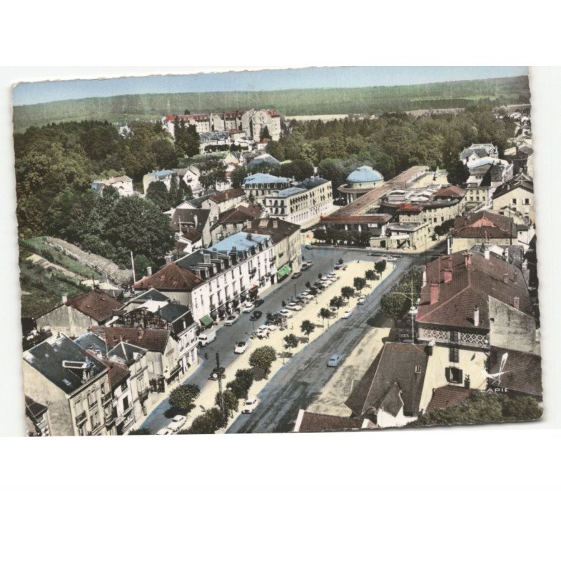 CONTREXEVILLE: l'esplanade vue aérienne 10x15 - état