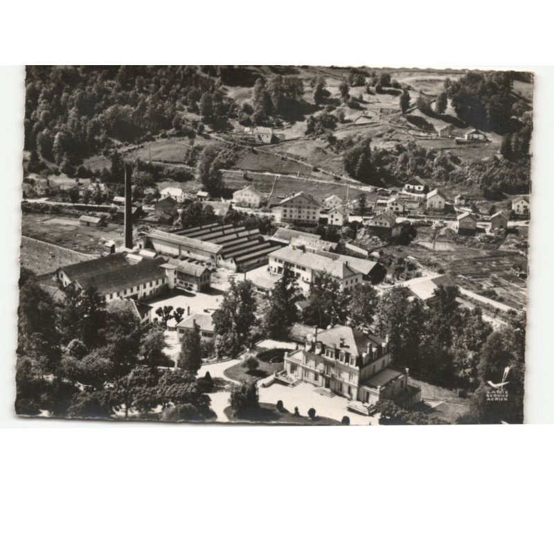 CORNIMONT: le château et les usines du bas vue aérienne 10x15 - très bon état