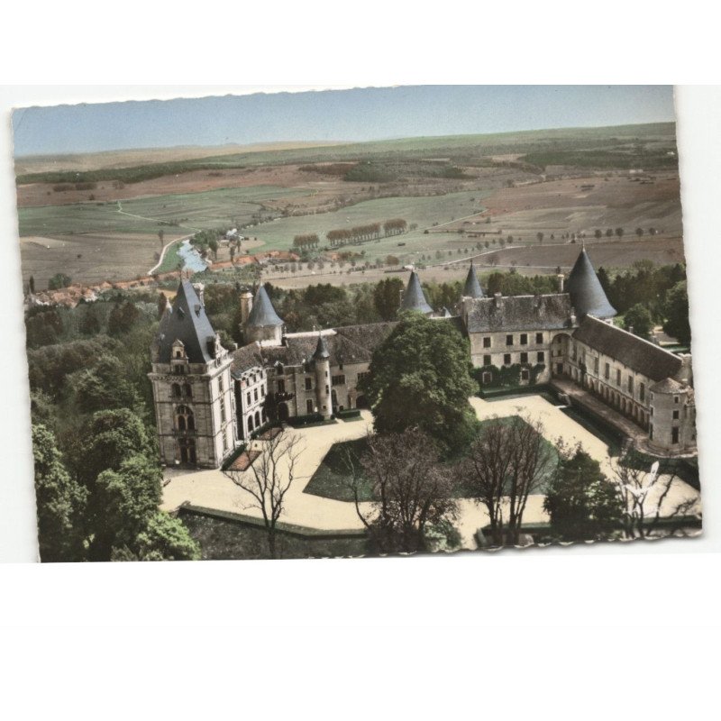 FREBECOURT: le château de bourlemont vue aérienne 10x15 - très bon état