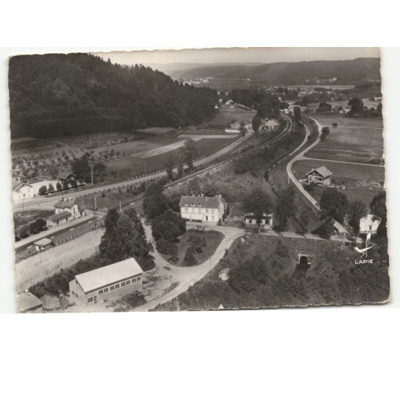 ELOYES: la gare vue aérienne 10x15 - très bon état