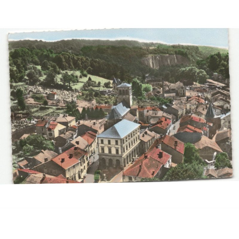 FONTENOY-le-CHATEAU: le centre vue aérienne 10x15 - très bon état