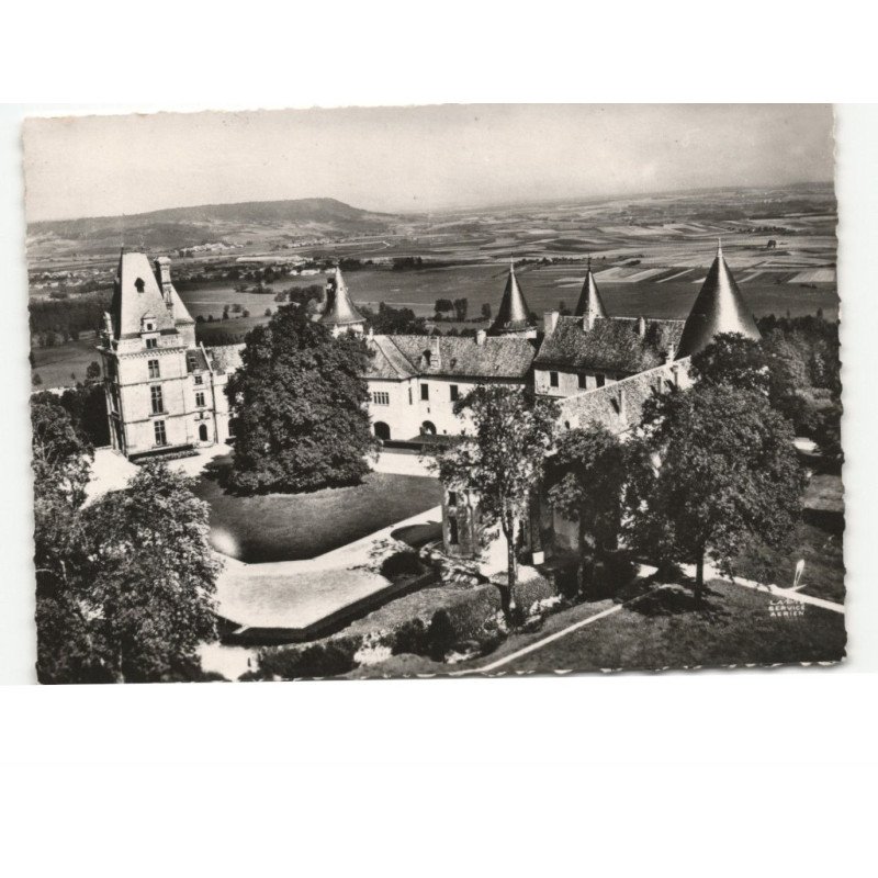 FREBECOURT: château de bourlemont vue aérienne 10x15 - très bon état