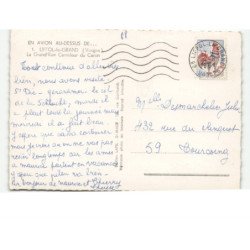 LIFFOL-le-GRAND: la grand'rue carrefour du caron vue aérienne 10x15 - très bon état