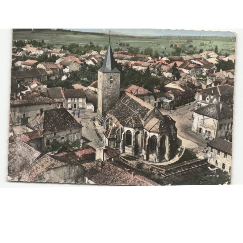 GRAND: l'église et le centre vue aérienne 10x15 - état