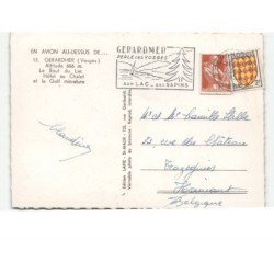 GERARDMER: le bout du lac hôtel au chalet et le golf miniature vue aérienne 10x15 - très bon état