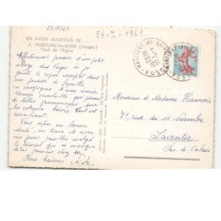 MARTIGNY-les-BAINS: place de l'église vue aérienne 10x15 - très bon état