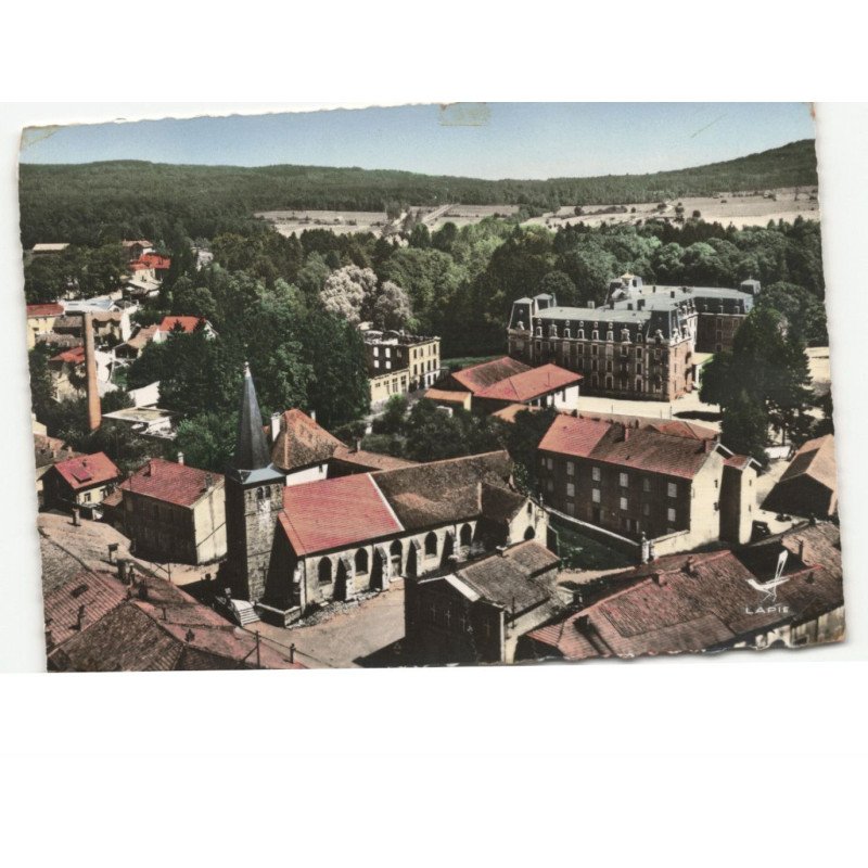 MARTIGNY-les-BAINS: l'église et le séminaire vue aérienne 10x15 - très bon état