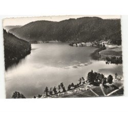 LONGEMER: lac de longemer vue aérienne 10x15 - très bon état timbre arraché