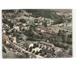 MOUSSEY: bâtiments municipaux au fond à droite, trouée du hantz vue aérienne 10x15 - très bon état