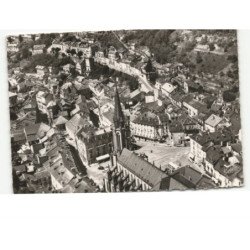 PLOMBIERES: l'église et route d'épinal vue aérienne 10x15 - très bon état