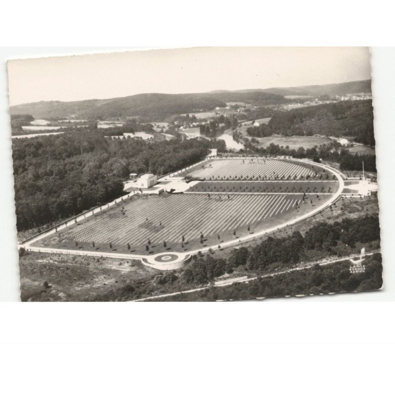 environs D'EPINAL: cimetière américain de quequement vue aérienne 10x15 - très bon état