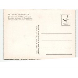 environs D'EPINAL: cimetière américain de quequement vue aérienne 10x15 - très bon état