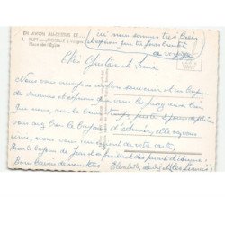 RUPT-sur-MOSELLE: place de l'église vue aérienne 10x15 - très bon état