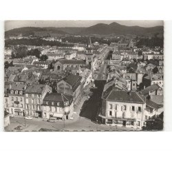 SAINT-DIE: la place de la gare et la rue gambetta vue aérienne 10x15 - très bon état
