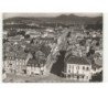 SAINT-DIE: la place de la gare et la rue gambetta vue aérienne 10x15 - très bon état